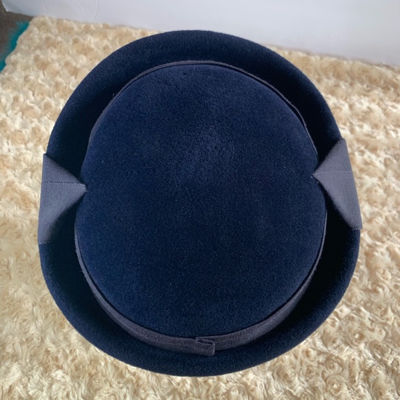 J.L. Brandeis & Sons Made In Italy Vintage 1960’S Betmar Pillbox Felt Hat - Picture 5 of 8